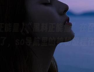 “黑料正能量”在召唤，传送门亮了，so导航里的神秘旅程在等你！